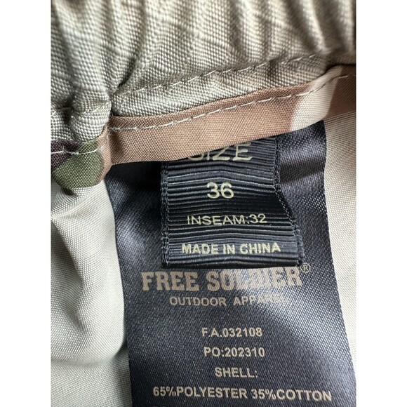 Free Soldier Pants Mens 36x32 Cargo Ripstop Hiking Tactical Utility Outdoor - Picture 6 of 10